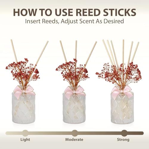 UCC Premium Reed Diffuser Set Rose Sandalwood Scent