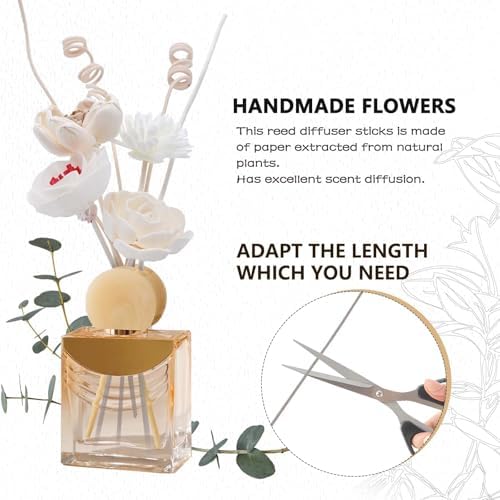 Oxmidud Flowers Reed Diffuser Sticks Set 8pcs
