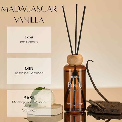MSENSE Madagascar Vanilla Reed Diffuser Set