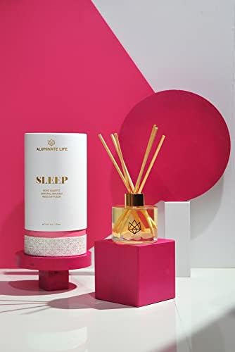 Crystal Infused Reed Diffuser 4 Oz - Sleep Rose Lavender Vanilla