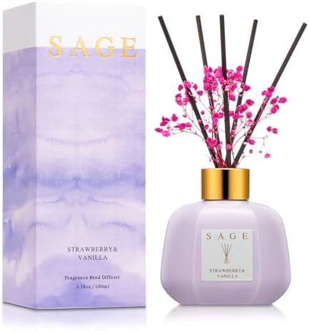 Sage Hotel Reed Diffuser - Vanilla Strawberry Scent
