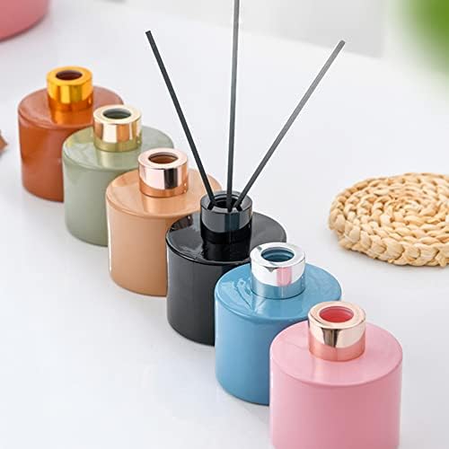 TOPWEL 120ml Glass Diffuser Jar with Silver Cap
