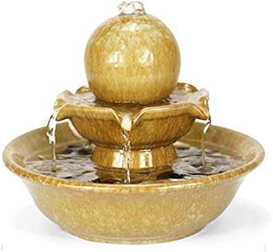 Ceramic Tabletop Fountain for Home Office Zen Relaxation