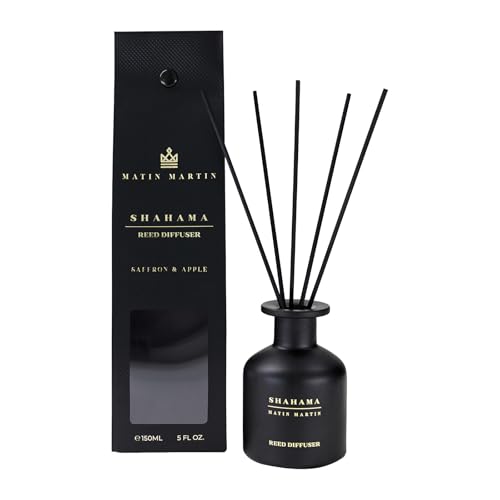MATIN MARTIN Shahama Reed Diffuser 5 oz - Saffron Apple Aromatherapy