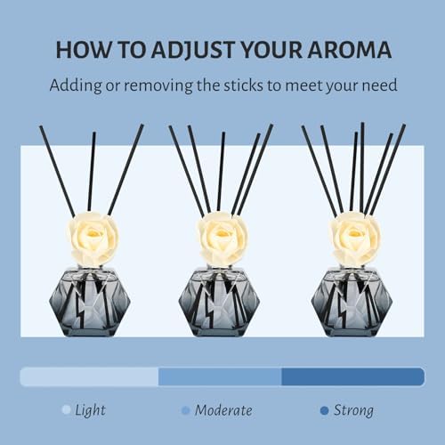 Brakula Reed Diffuser Set with 6 Scents and 8 Sticks