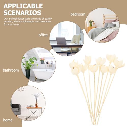 10pcs Flower Reed Diffuser Sticks Decorative Aroma Sticks