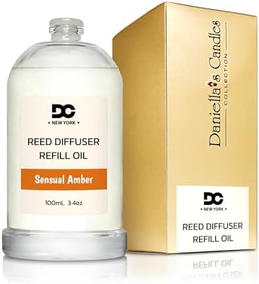 Daniellas Candles Sensual Amber Diffuser Refill Oil 34oz