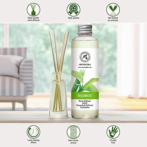 Bamboo Refill Reed Diffuser with Lemongrass Oil 68 Fl Oz