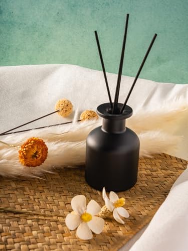 Mo0yuulife LeDeGine 9Pcs Matte Black Diffuser Bottles 150ml