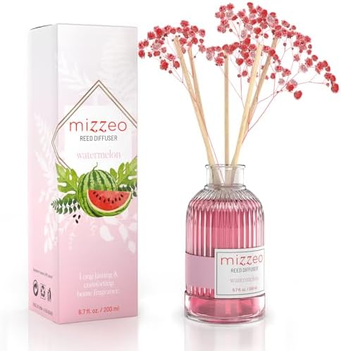 MIZZEO Watermelon Reed Diffuser Set 676 Fl Oz