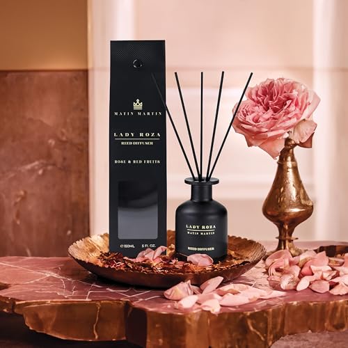 Lady Roza Reed Diffuser 5 oz - Rose Red Fruits Aromatherapy