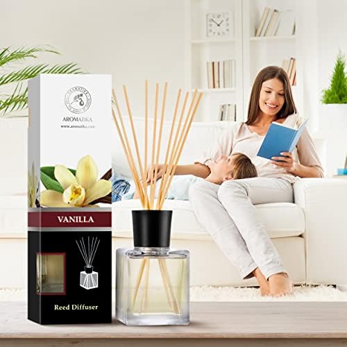 Vanilla Essential Oil Reed Diffuser Set 68 Fl Oz