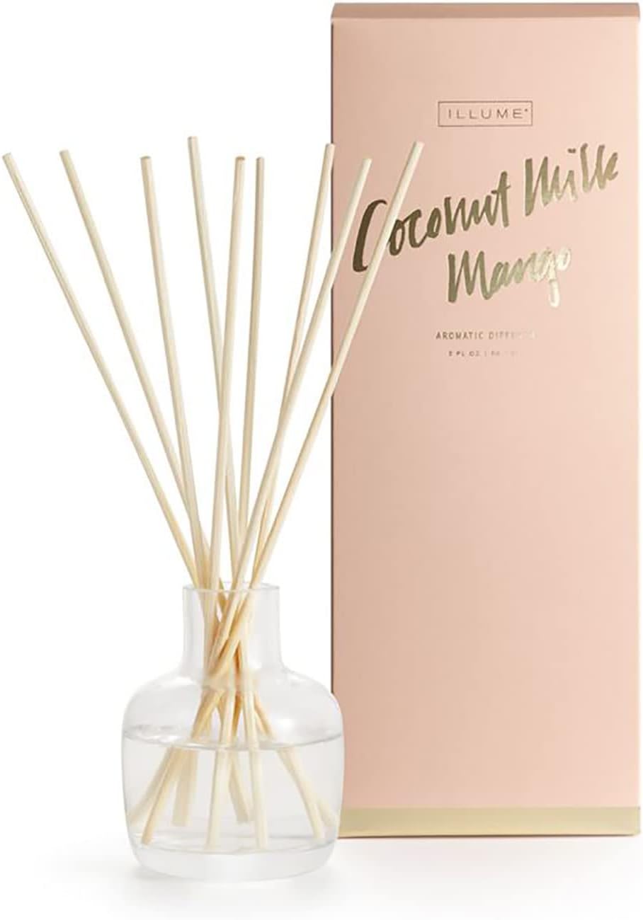 Illume Coconut Milk Mango Reed Diffuser Set