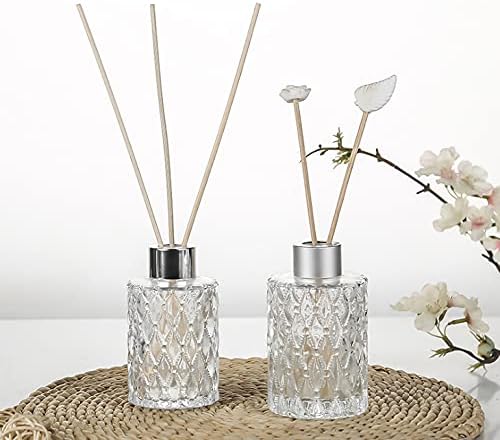 150ML Clear Glass Diffuser Jar with Silver Cap