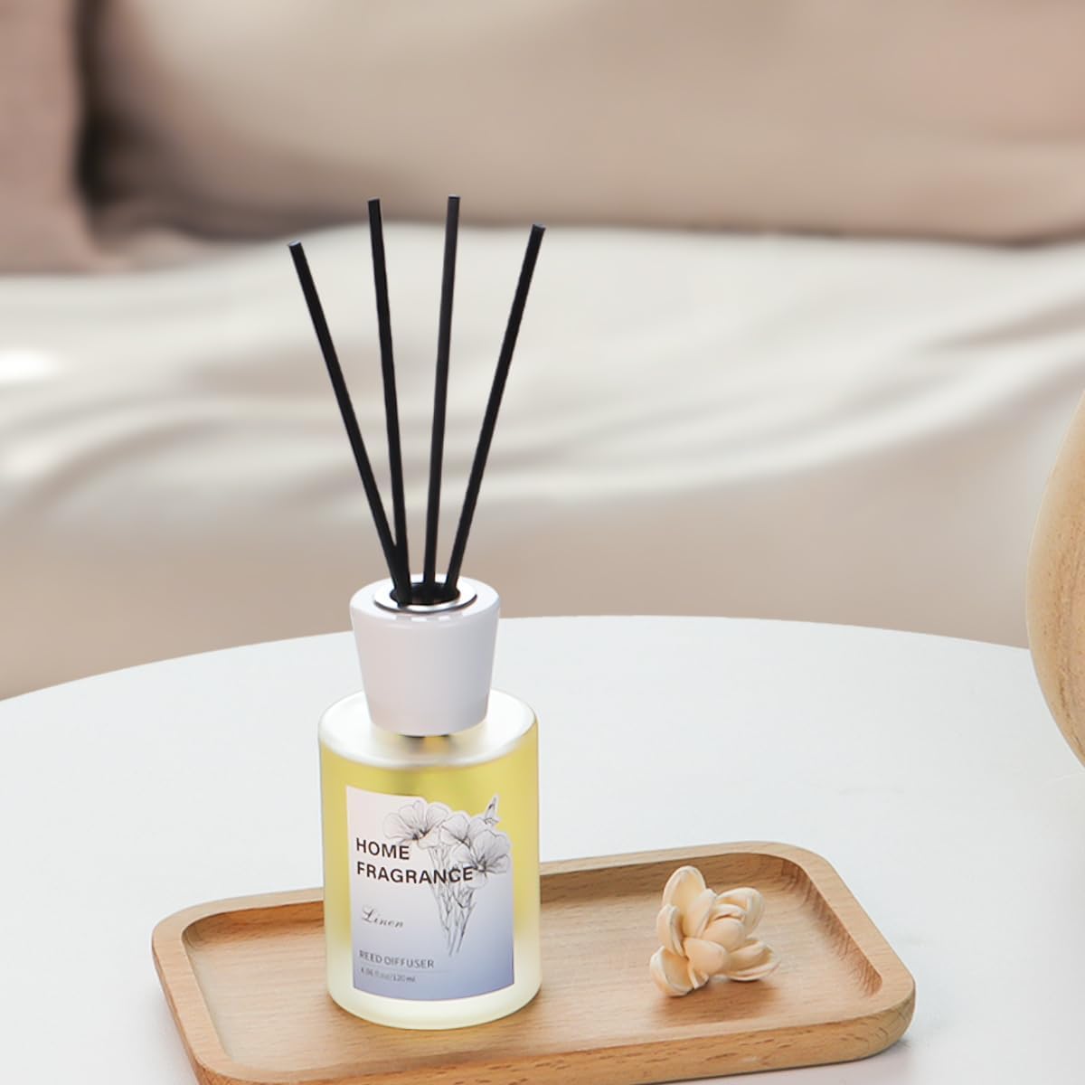Linen Reed Diffuser Set with 8 Sticks 406oz