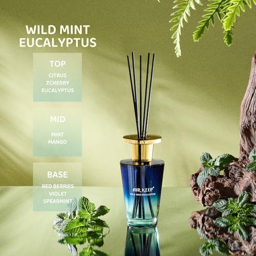 Airkeep Reed Diffuser Set Wild Mint Eucalyptus