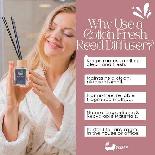 Eco Bath London Reed Diffuser Set - Cotton Fresh