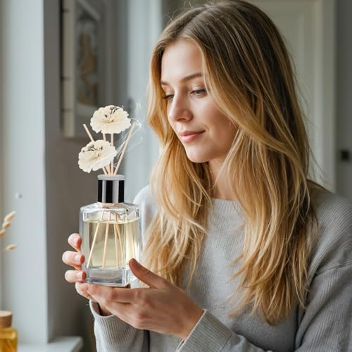 DIY Reed Diffuser Kit - Custom Home Scent with Essential Oils and Glass Bottles