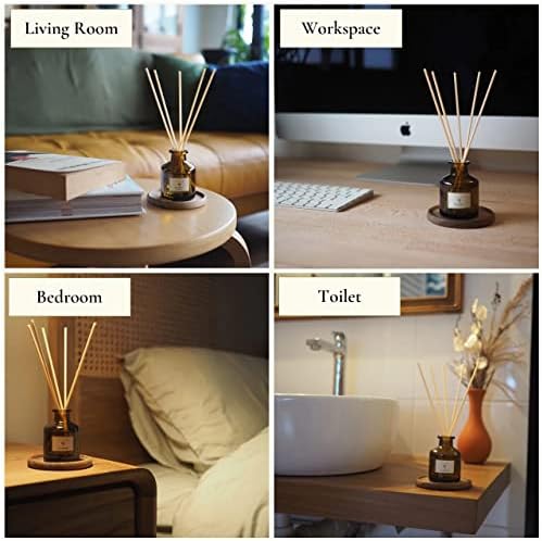 PRISTINE Reed Diffuser Set with Lavender and Amber Scent