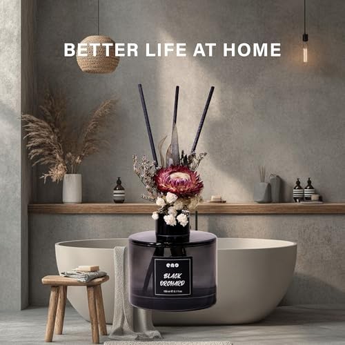 Flower Reed Diffuser Set with Essential Oils