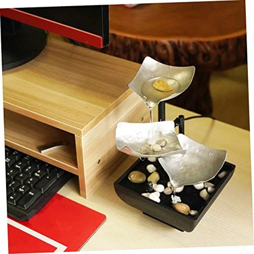 PRETYZOOM Waterfall Tabletop Fountain Indoor Decor