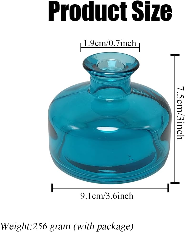 200ml Blue Round Refillable Diffuser Bottle