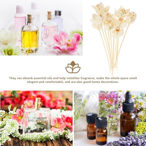 10pcs Flower Reed Diffuser Sticks Decorative Aroma Sticks