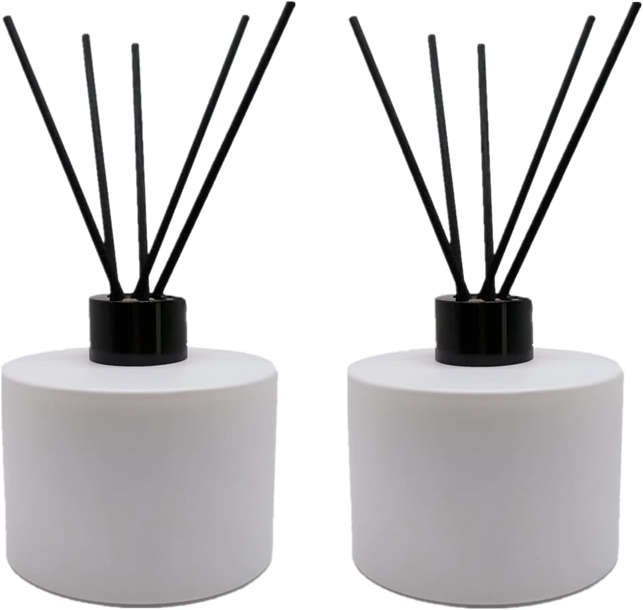 2PCS 200ml Matte White Reed Diffuser Set