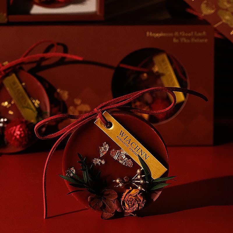 DVOTINST Solid Fragrance Wax Melts Dried Flower Aroma Gift Set - Red
