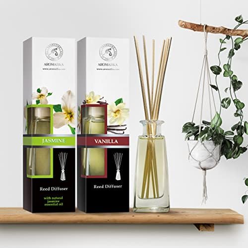 Aromatika Jasmine and Vanilla Reed Diffuser Set
