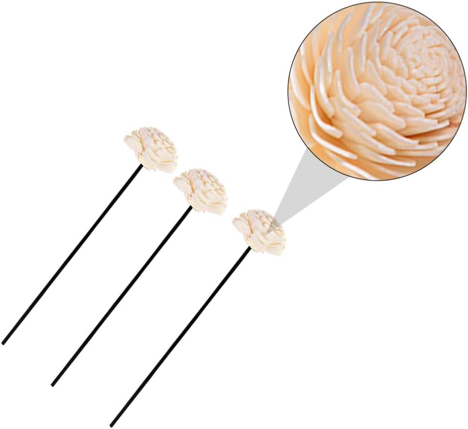 PRETYZOOM 3PCS Dried Flower Diffuser Sticks for Home Fragrance