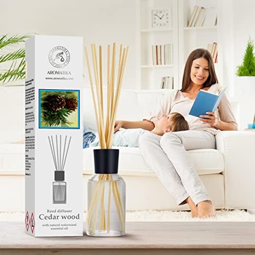 Cedarwood Reed Diffuser 34 Fl Oz - Natural Aromatherapy Set