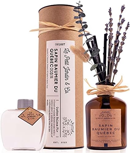 Le Petit Jardin Co Reed Diffuser Set with Real Dried Flowers