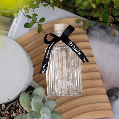 Brakula 2 Pack White Jasmine Mint Reed Diffuser Set