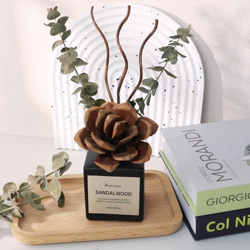 Aeeteek Reed Diffuser Set with Sandalwood Cedarwood Scent