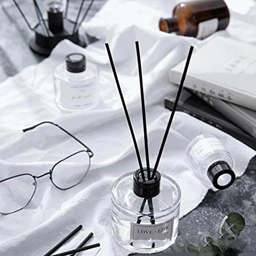 vipolish 2PCS Clear Glass Diffuser Bottles for Aromatherapy Home Office Decoration
