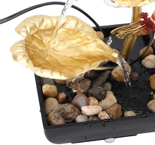 Leaf Dragonfly USB Tabletop Fountain with LED Light