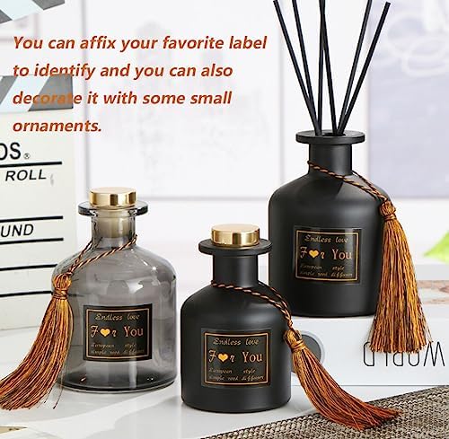 Grey 150ML Glass Diffuser Bottle Jar Vase