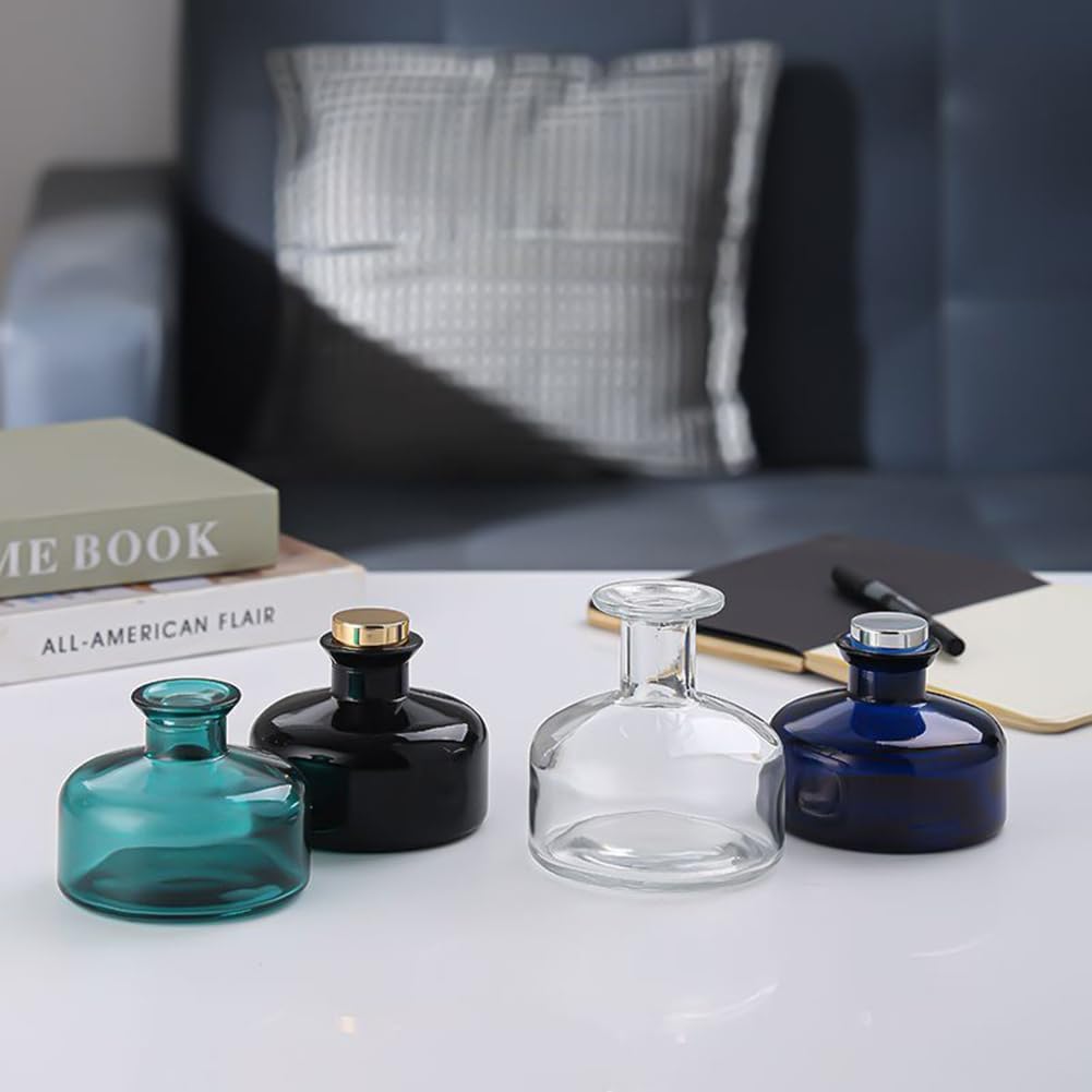 200ml Blue Round Refillable Diffuser Bottle