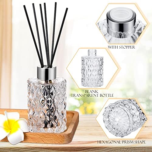 Norme 6-Piece Glass Reed Diffuser Set with Sticks and Caps