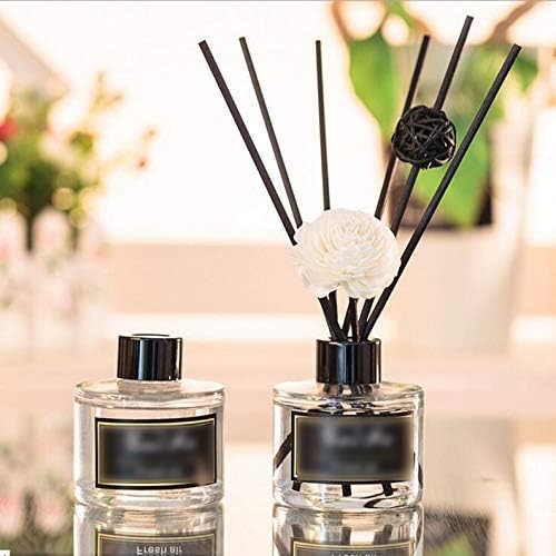 2Pcs 50ml Clear Glass Diffuser Bottles for Aromatherapy