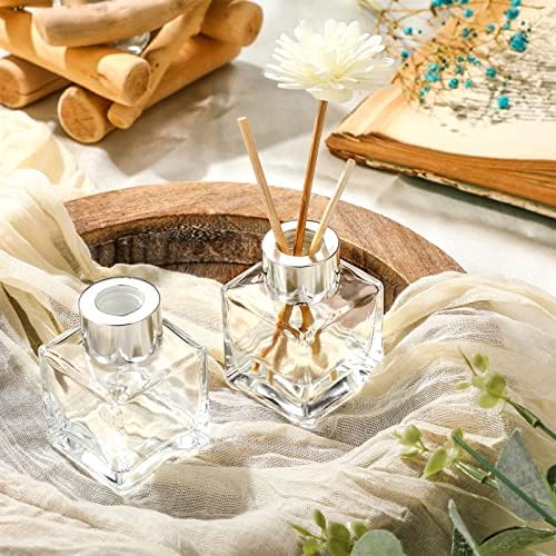 30 Piece Glass Diffuser Set with Silver Caps