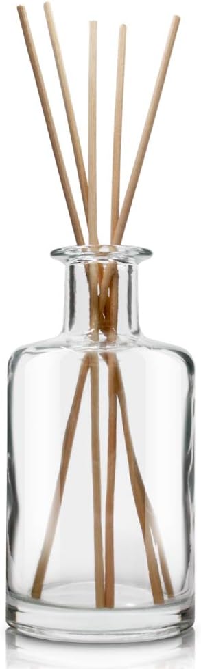 Feel Fragrance Glass Diffuser Bottles Set of 4 53 In High 240ml