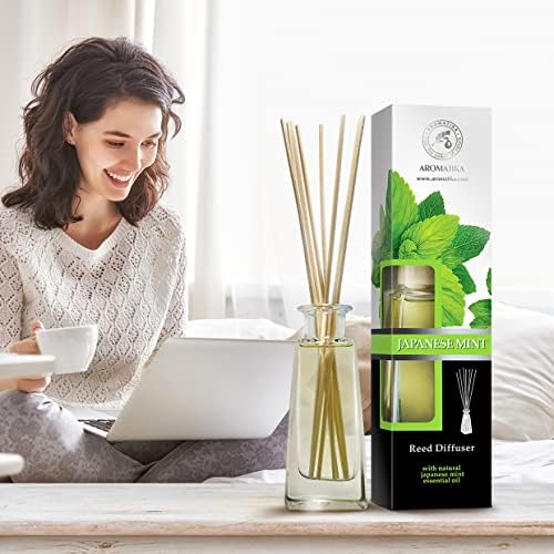 AROMATIKA Japanese Mint Reed Diffuser 34 Fl Oz