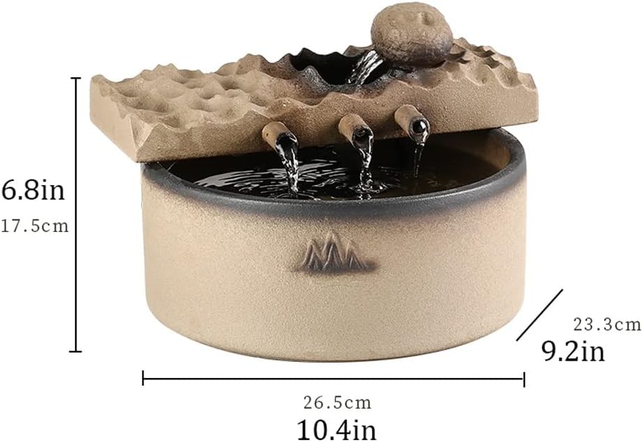 DYPASA Tabletop Ceramic Fountain Decor