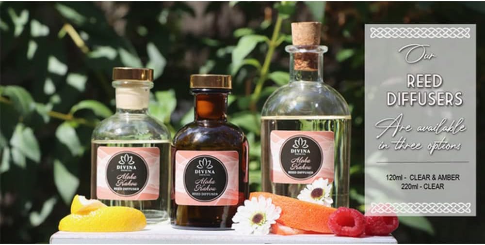 Divina Esencial Rose Amber Reed Diffuser Set