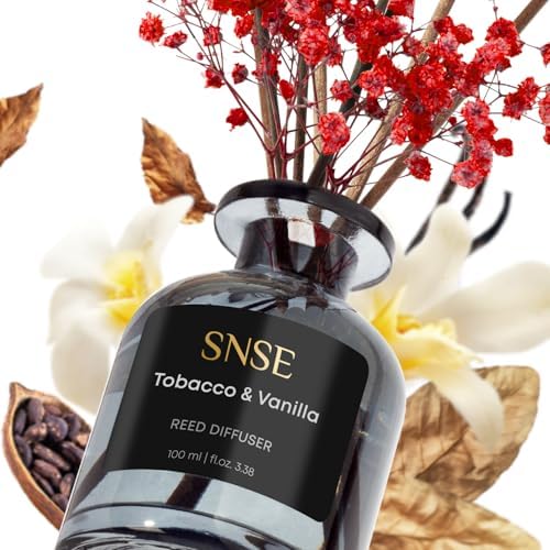 SNSE Tobacco Vanilla with Flowers Reed Diffuser Set