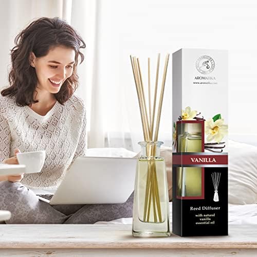 Aromatika Jasmine and Vanilla Reed Diffuser Set