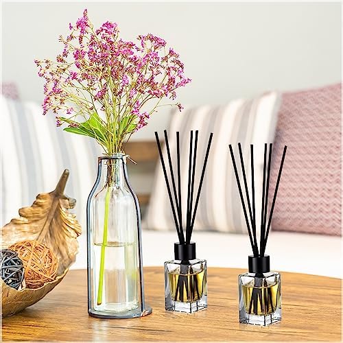 Umigy 50 Piece Glass Diffuser Set with Black Caps