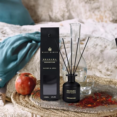 MATIN MARTIN Shahama Reed Diffuser 5 oz - Saffron Apple Aromatherapy